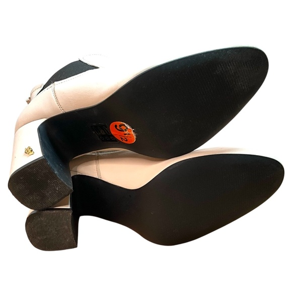 KURT GEIGER London Genuine Leather Heeled Cream Raylan Ankle Boot US Sz 9.5 - Picture 10 of 15